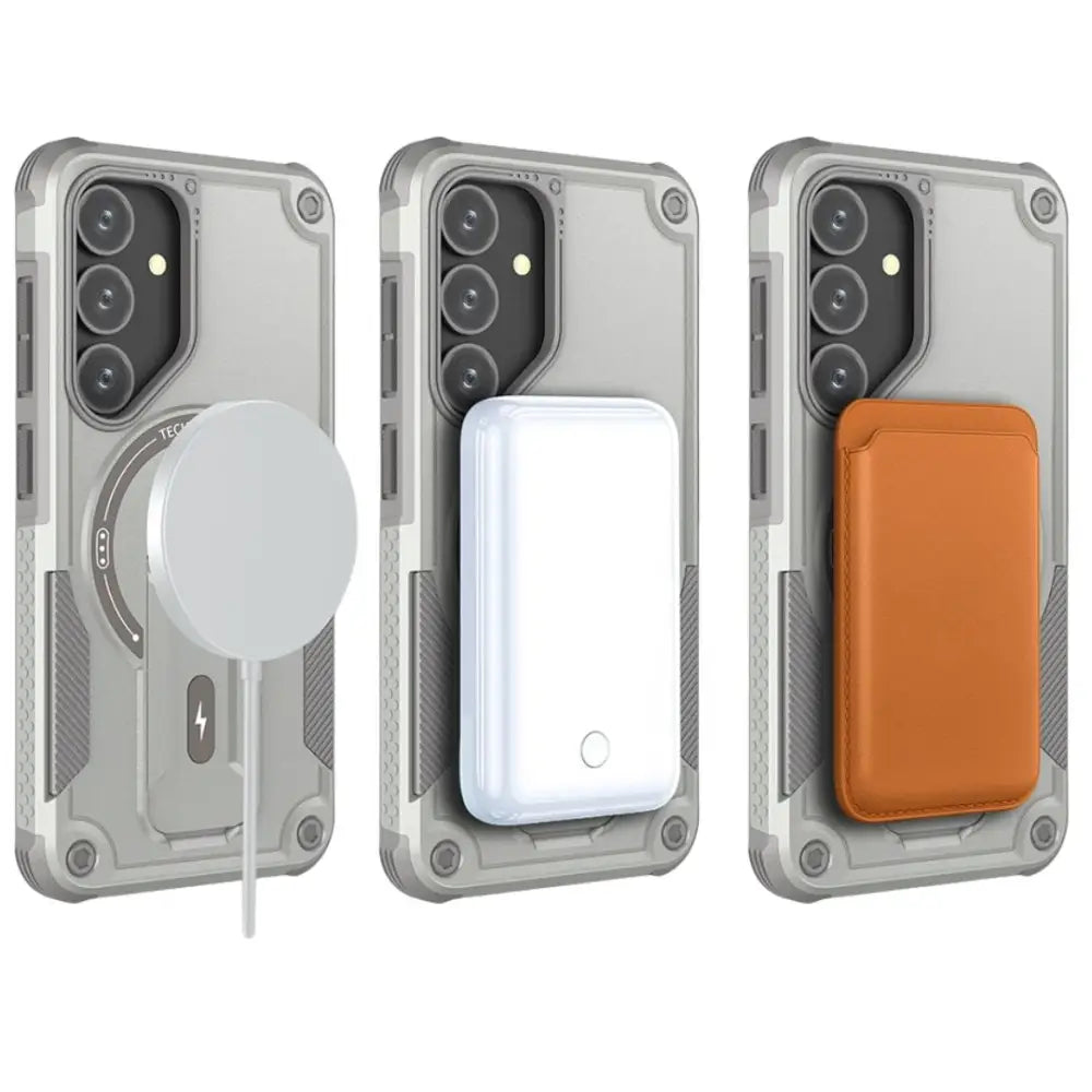 Samsung Galaxy S25 Ultra Armor MagSafe kuoret - Harmaa