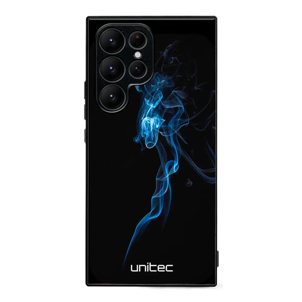 Samsung Galaxy S25 Ultra suojakuoret - Blue Smoke On Black - Ei