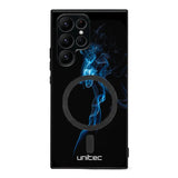 Samsung Galaxy S25 Ultra suojakuoret - Blue Smoke On Black