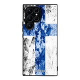 Samsung Galaxy S25 Ultra suojakuoret - Painted Finnish Flag - Ei