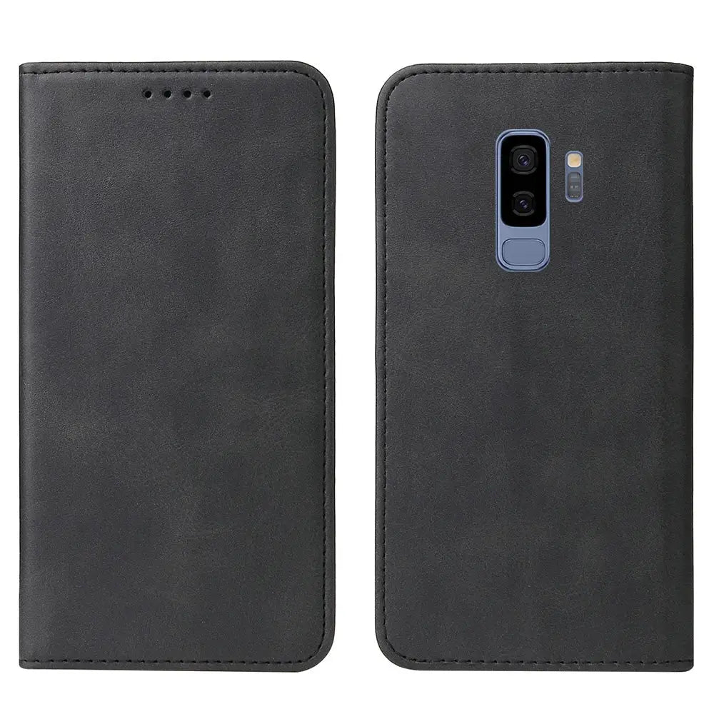 Samsung Galaxy S9 Plus lompakko suojakotelo musta