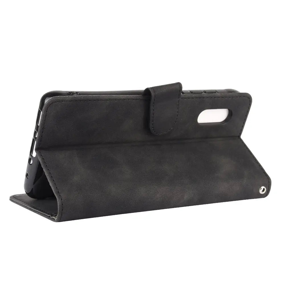 Samsung Galaxy Xcover Pro Lompakko Suojakotelo Musta