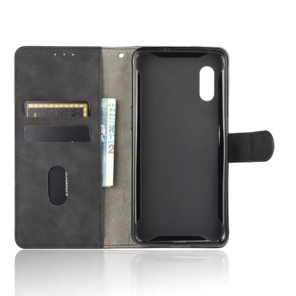 Samsung Galaxy Xcover Pro Lompakko Suojakotelo Musta