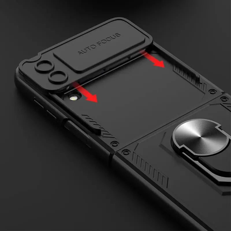 Samsung Galaxy Z Flip 4 Iskunkestävä suojakuori - Violetti