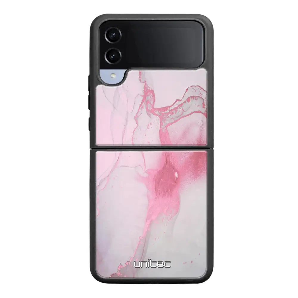 Samsung Galaxy Z Flip 4 marmori suojakuoret - Pink Pok Rie - Ei