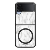 Samsung Galaxy Z Flip 4 marmori suojakuoret - White Marble