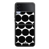 Samsung Galaxy Z Flip 4 pallo suojakuoret - Musta Pallo - Ei