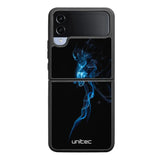 Samsung Galaxy Z Flip 4 suojakuoret - Blue Smoke On Black - Ei
