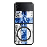 Samsung Galaxy Z Flip 4 suojakuoret - Painted Finnish Flag