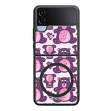 Samsung Galaxy Z Flip 4 suojakuoret - Purple Teddy Bear