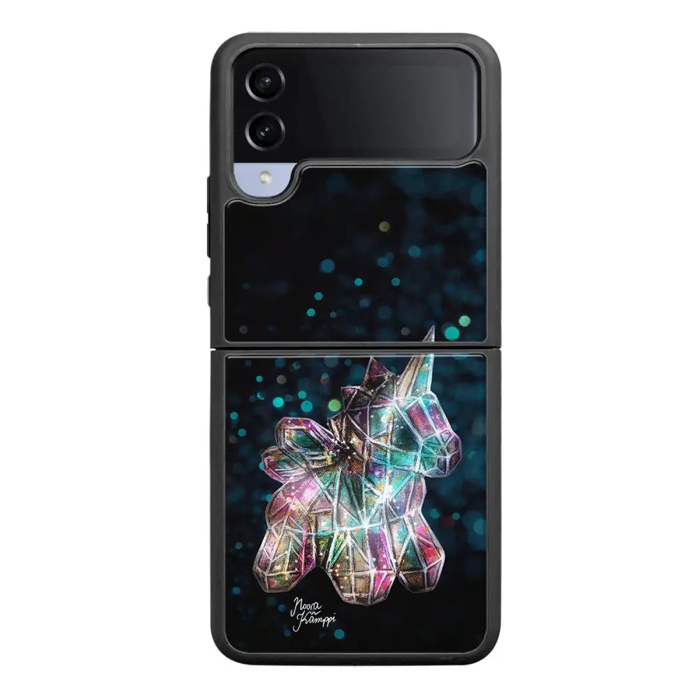 Samsung Galaxy Z Flip 4 unicorn suojakuoret - Sininen - Noora Kämppi - Ei