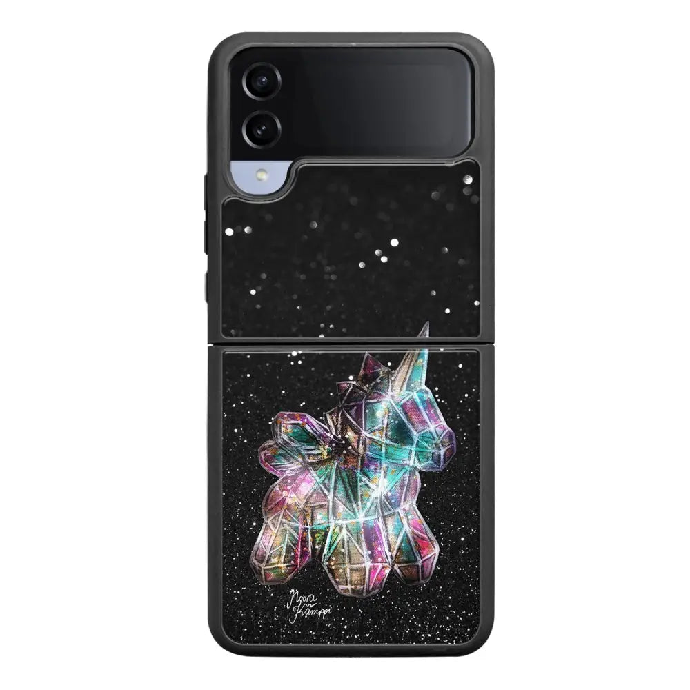 Samsung Galaxy Z Flip 4 unicorn suojakuoret - Valkoinen - Noora Kämppi - Ei