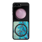 Samsung Galaxy Z Flip 5 marmori suojakuoret - Turquoise Marble