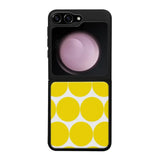 Samsung Galaxy Z Flip 5 pallo suojakuoret - Keltainen Pallo - Ei