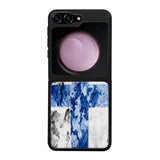 Samsung Galaxy Z Flip 5 suojakuoret - Painted Finnish Flag - Ei