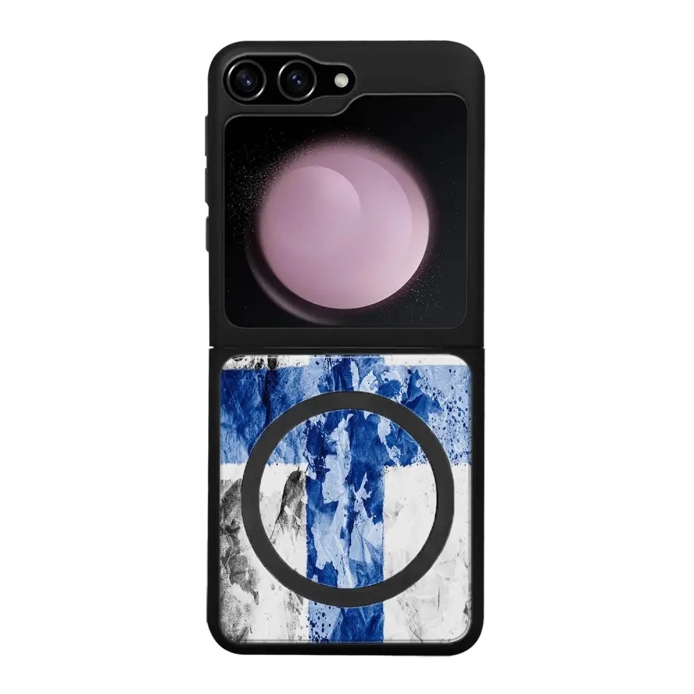 Samsung Galaxy Z Flip 5 suojakuoret - Painted Finnish Flag