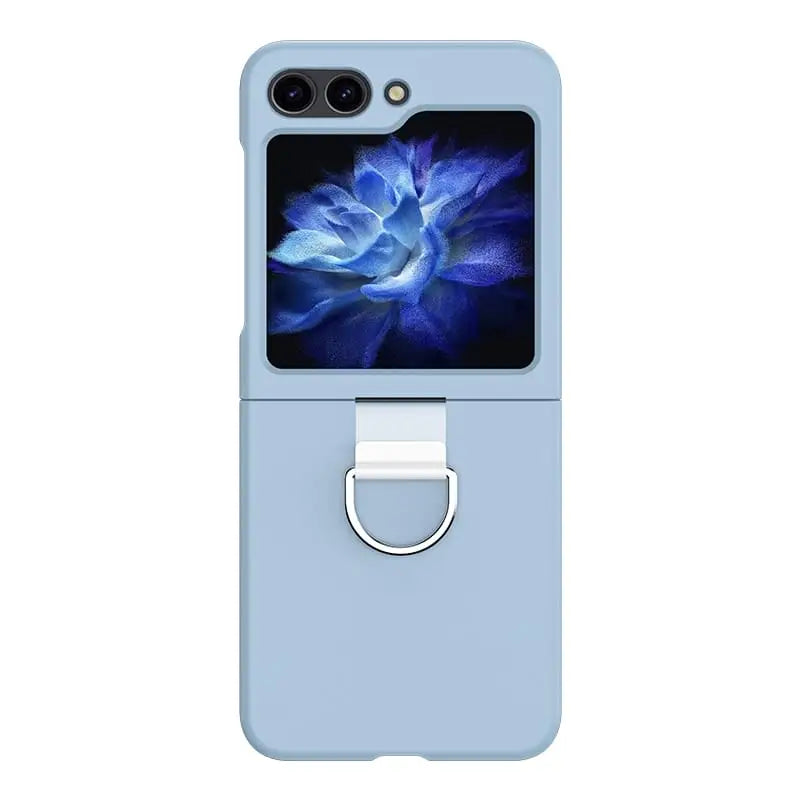 Samsung Galaxy Z Flip 5 Suojakuori Sormuksella - Sininen