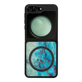 Samsung Galaxy Z Flip 6 marmori suojakuoret - Turquoise Marble