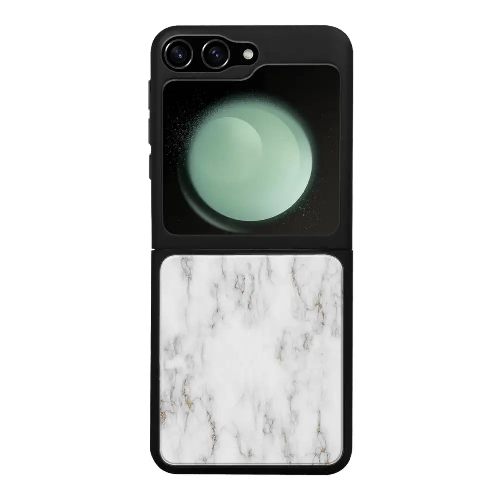 Samsung Galaxy Z Flip 6 marmori suojakuoret - White Marble - Ei