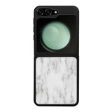Samsung Galaxy Z Flip 6 marmori suojakuoret - White Marble - Ei