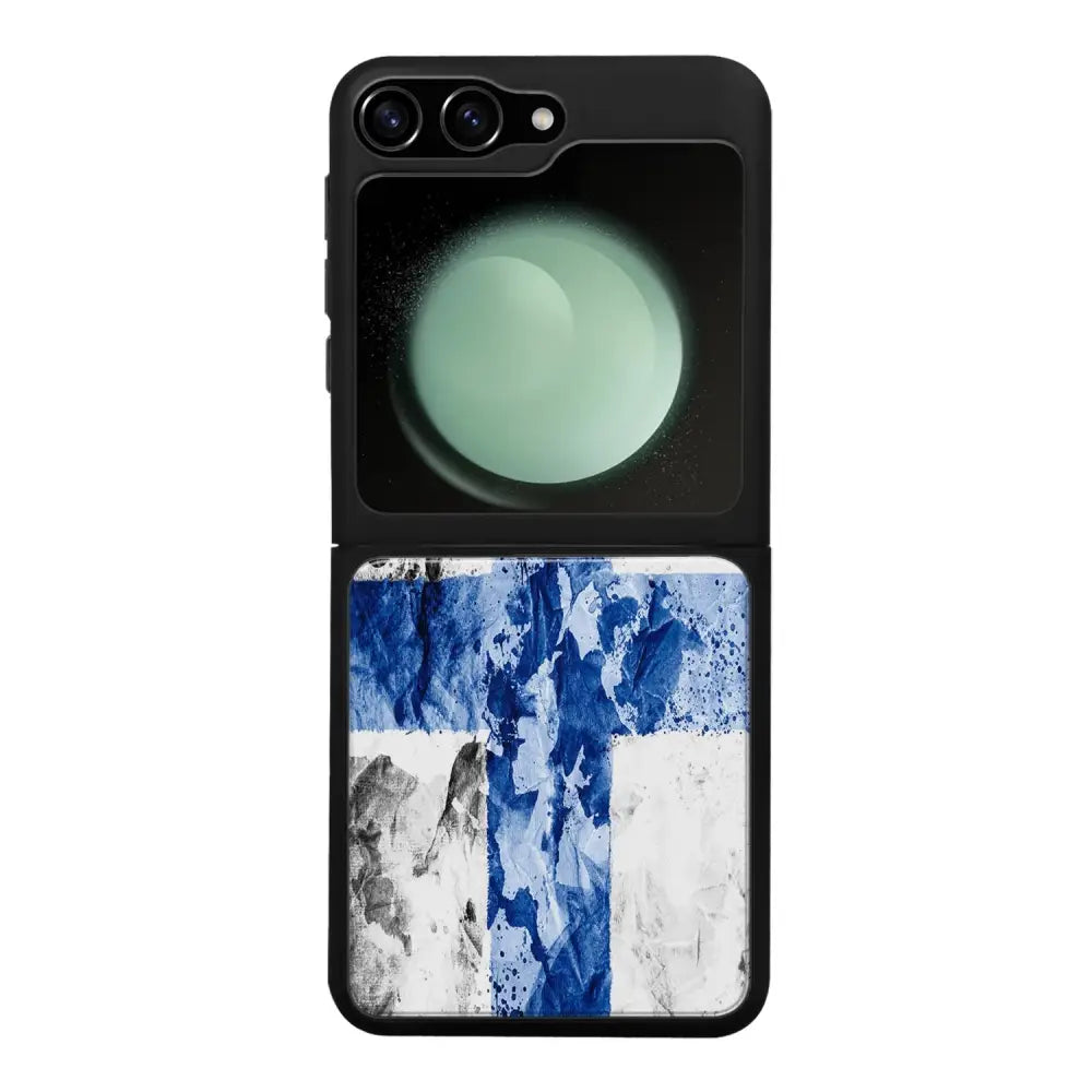 Samsung Galaxy Z Flip 6 suojakuoret - Painted Finnish Flag - Ei