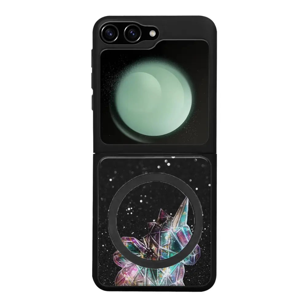 Samsung Galaxy Z Flip 6 unicorn suojakuoret - Valkoinen - Noora Kämppi