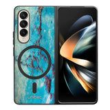Samsung Galaxy Z Fold 4 marmori suojakuoret - Turquoise Marble