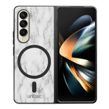 Samsung Galaxy Z Fold 4 marmori suojakuoret - White Marble
