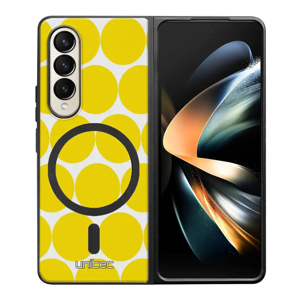 Samsung Galaxy Z Fold 4 pallo suojakuoret - Keltainen Pallo