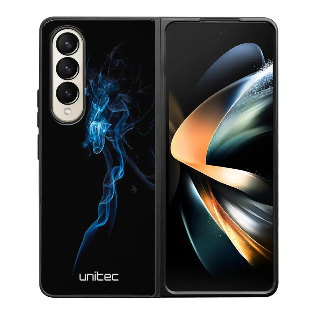 Samsung Galaxy Z Fold 4 suojakuoret - Blue Smoke On Black - Ei