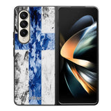 Samsung Galaxy Z Fold 4 suojakuoret - Painted Finnish Flag - Ei