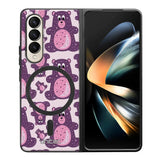 Samsung Galaxy Z Fold 4 suojakuoret - Purple Teddy Bear