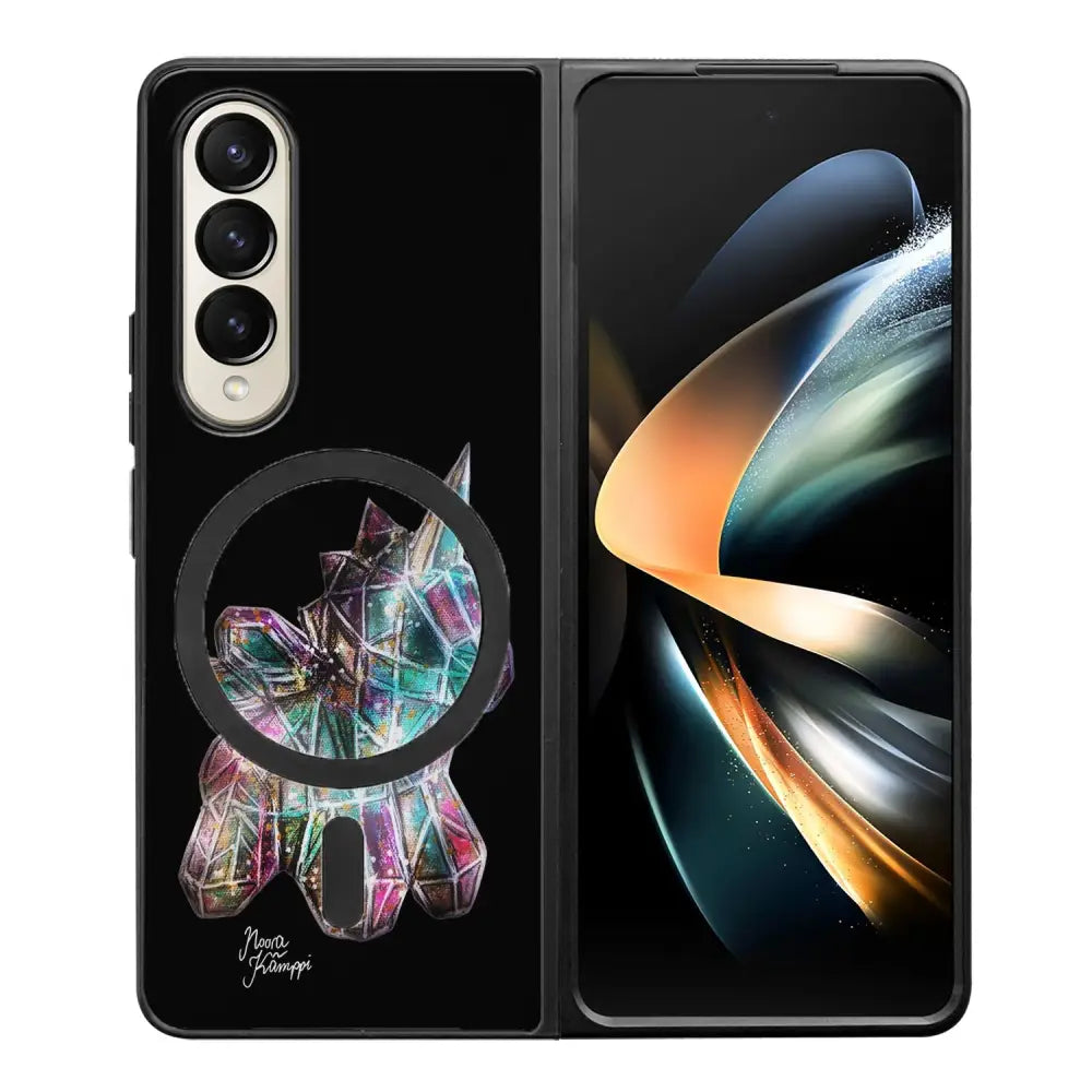 Samsung Galaxy Z Fold 4 unicorn suojakuoret - Musta - Noora Kämppi