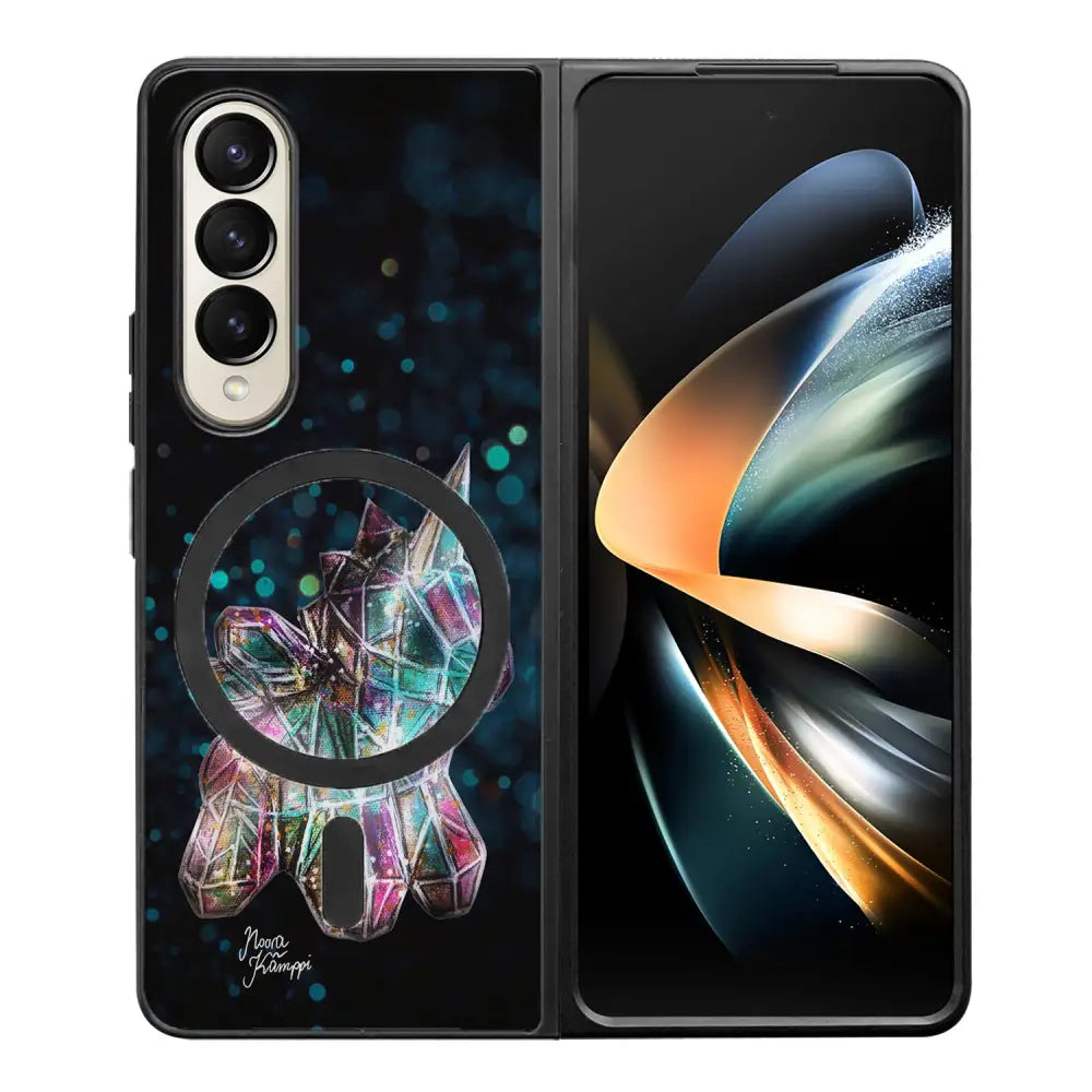 Samsung Galaxy Z Fold 4 unicorn suojakuoret - Sininen - Noora Kämppi