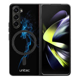 Samsung Galaxy Z Fold 5 suojakuoret - Blue Smoke On Black