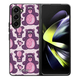 Samsung Galaxy Z Fold 5 suojakuoret - Purple Teddy Bear - Ei