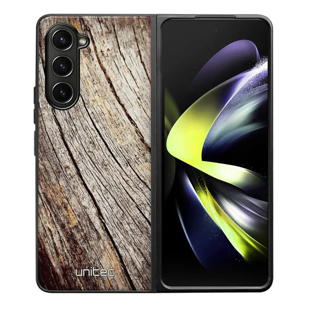 Samsung Galaxy Z Fold 5 suojakuoret - Wooden Stump - Ei