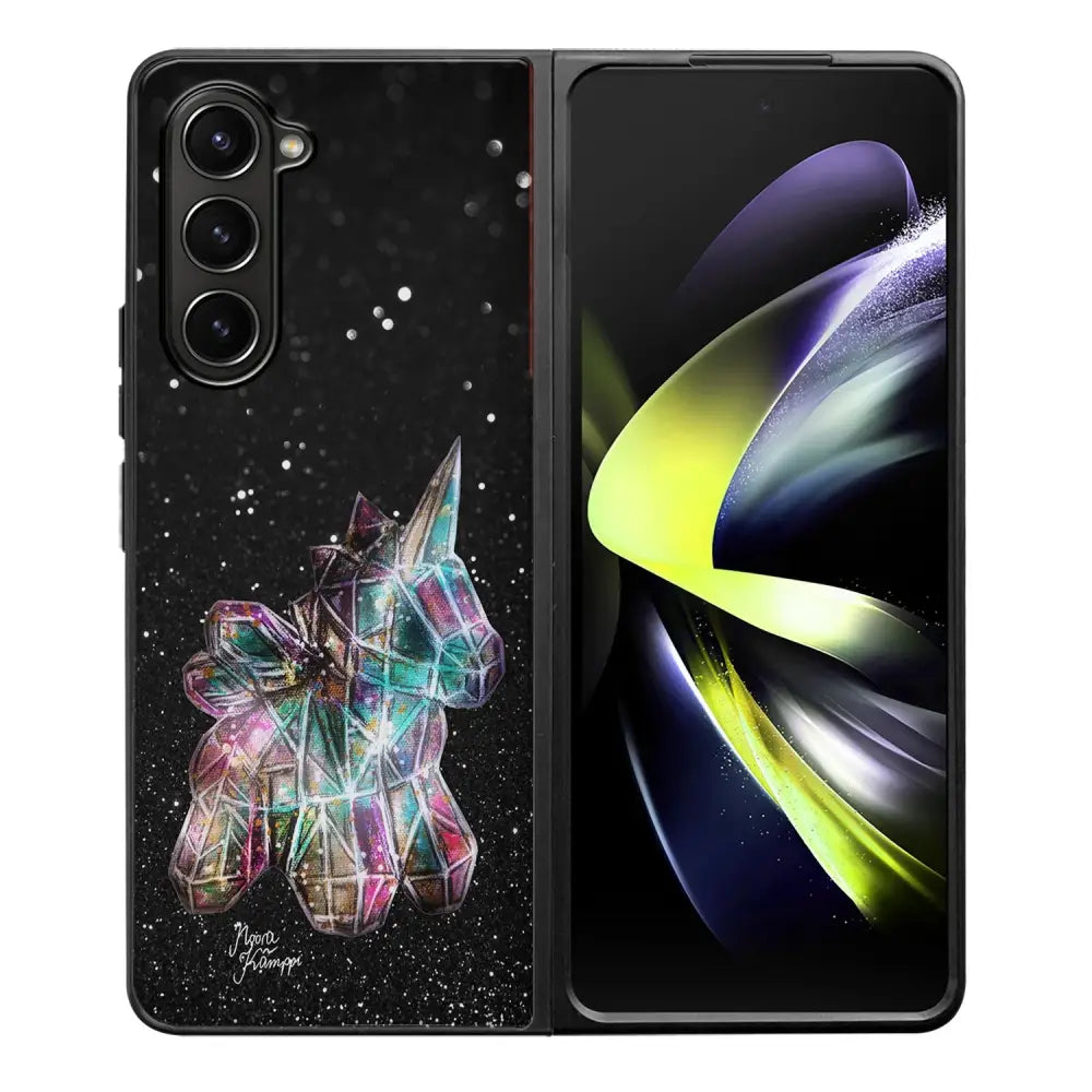 Samsung Galaxy Z Fold 5 unicorn suojakuoret - Valkoinen - Noora Kämppi - Ei