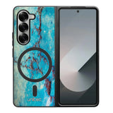 Samsung Galaxy Z Fold 6 marmori suojakuoret - Turquoise Marble
