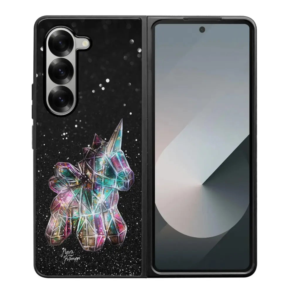 Samsung Galaxy Z Fold 6 unicorn suojakuoret - Valkoinen - Noora Kämppi - Ei
