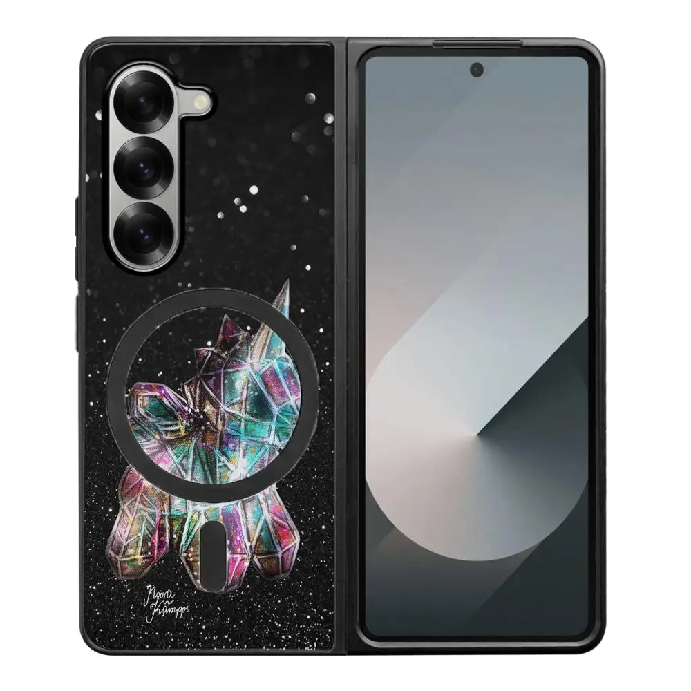 Samsung Galaxy Z Fold 6 unicorn suojakuoret - Valkoinen - Noora Kämppi