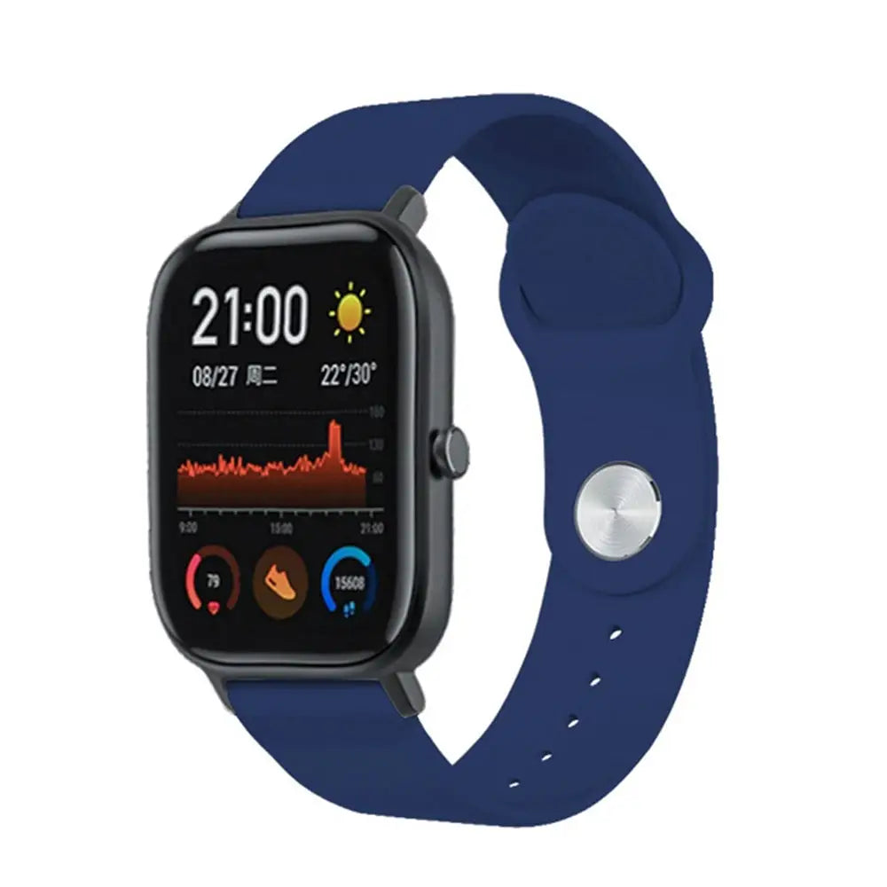 Silikoniranneke 20mm - Yönsininen