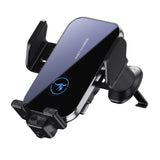 Tabletti- ja puhelinteline auton tuuletusritilään - musta