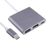 USB-C - HDMI Adapteri + USB-C + USB 3.0