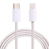 USB-C - Lightning Punottu kaapeli 1M - Valkoinen