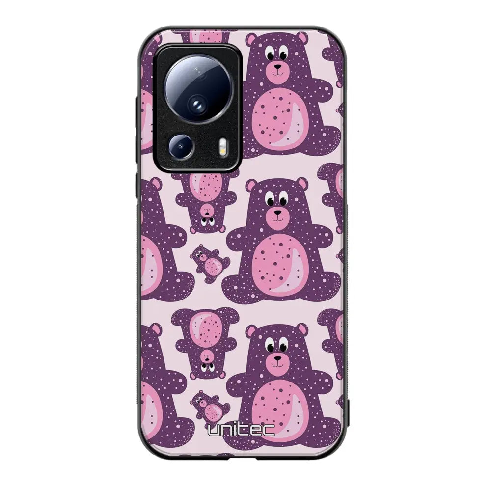 Xiaomi 13 Lite suojakuoret - Purple Teddy Bear - Ei