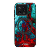 Xiaomi 13 marmori suojakuoret - Blue Red Marble