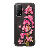 Xiaomi Mi 10T kukka suojakuoret - Pink Flowers