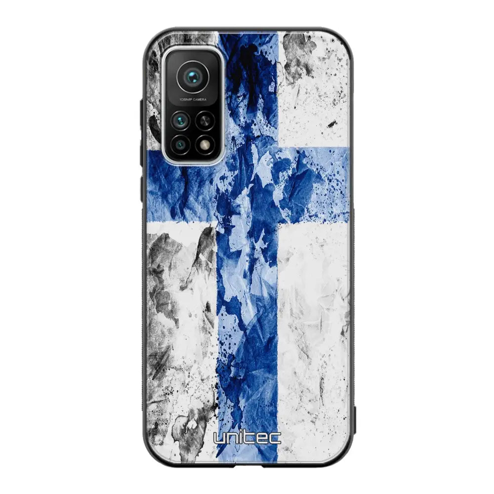 Xiaomi Mi 10T suojakuoret - Painted Finnish Flag - Ei