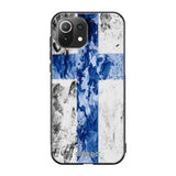 Xiaomi Mi 11 Lite suojakuoret - Painted Finnish Flag - Ei